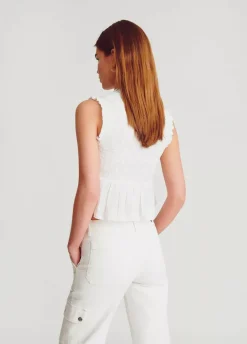 Blusa Smock Sin Mangas-Brownie Spain Online