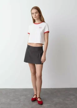 Camiseta Manga Corta Contraste-Brownie Spain New
