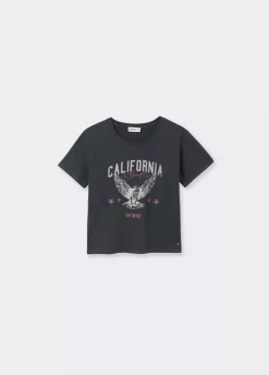 Camiseta Print Aguila Manga Corta-Brownie Spain Online