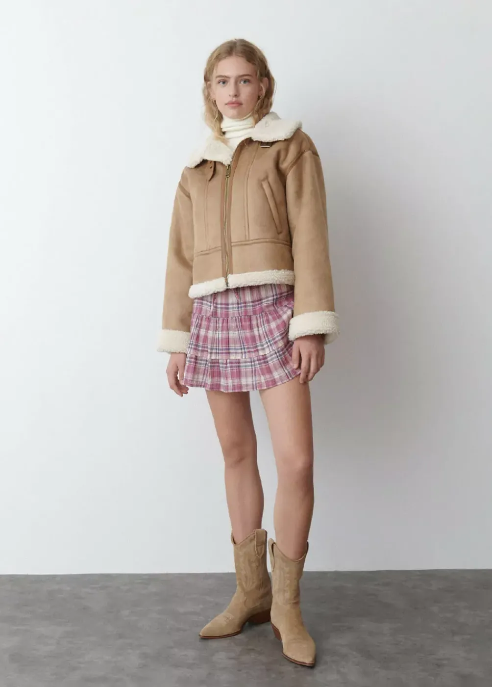 Cazadora Doblefaz Efecto Piel-Brownie Spain Discount