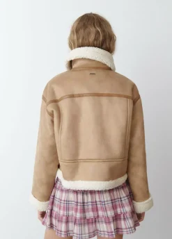 Cazadora Doblefaz Efecto Piel-Brownie Spain Discount