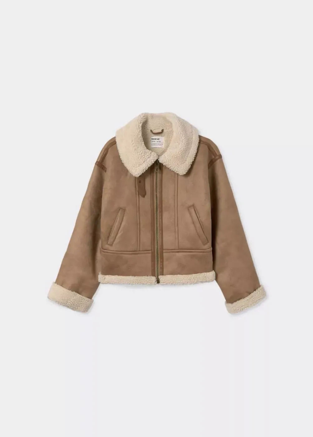 Cazadora Doblefaz Efecto Piel-Brownie Spain Discount