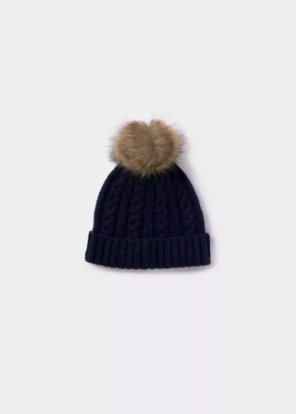Gorro Trenza Bola Pelo-Brownie Spain Clearance