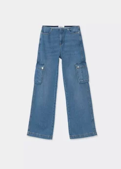 Jeans Cargo Bajo Cintura-Brownie Spain Discount