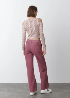 Pantalon Pana Culotte Bolsillo Frontal-Brownie Spain Fashion