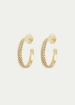 Pendiente Aro Trenza-Brownie Spain New