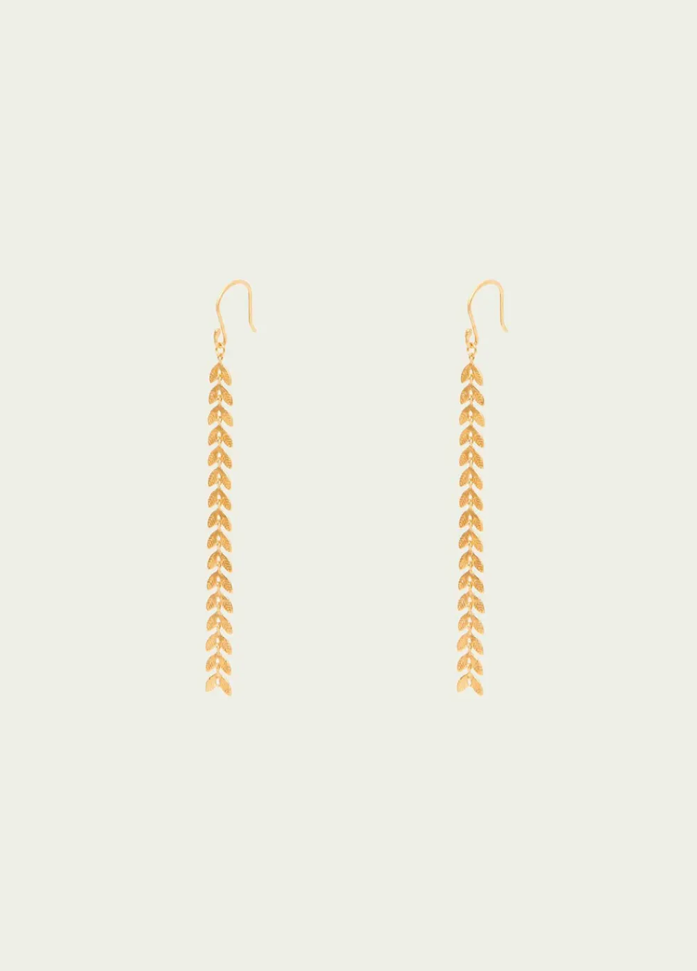 Pendientes Largos Hojitas-Brownie Spain Discount